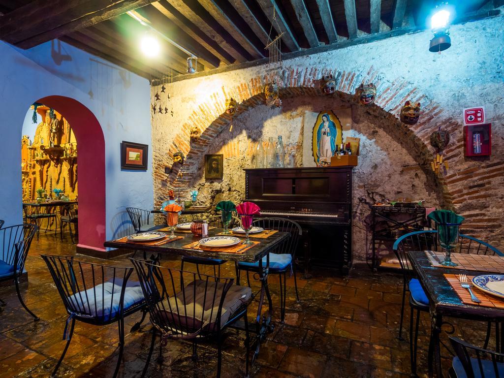 Meson Sacristia De La Compania Hotel Boutique Puebla Bagian luar foto