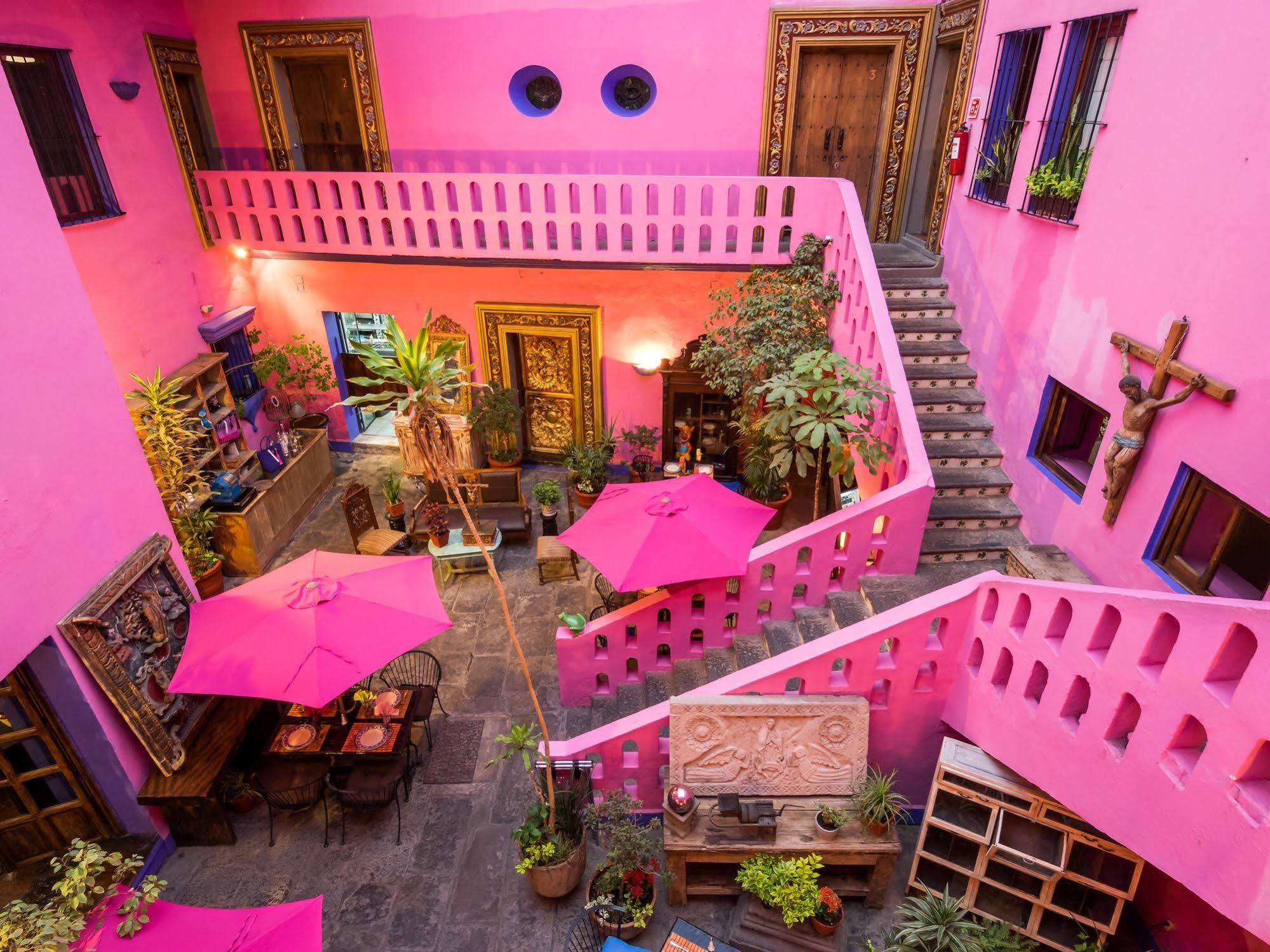 Meson Sacristia De La Compania Hotel Boutique Puebla Bagian luar foto